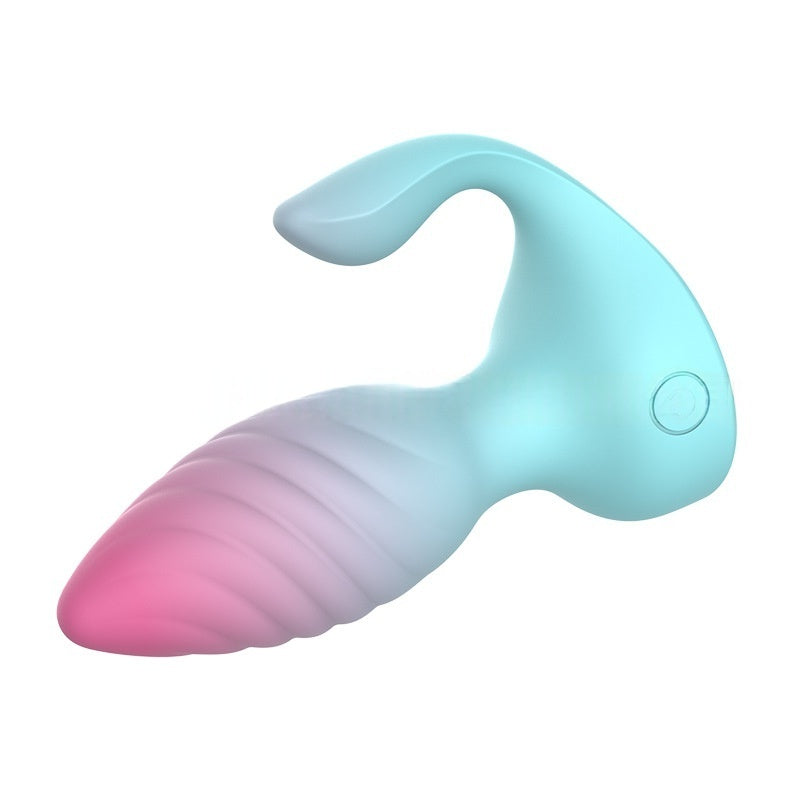 Diamond remote control anal plug gradient wearable vibrator for men and women