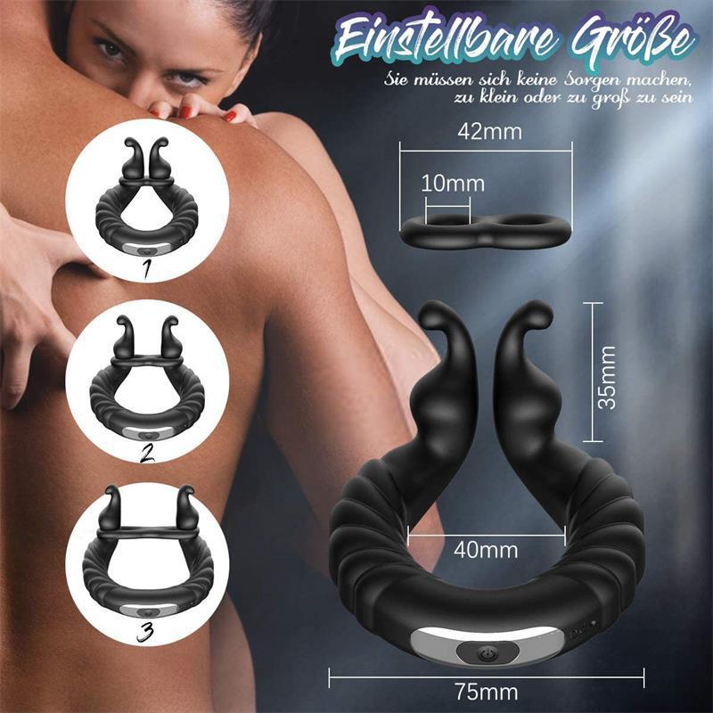 Men's snail vibrating lock sperm ring