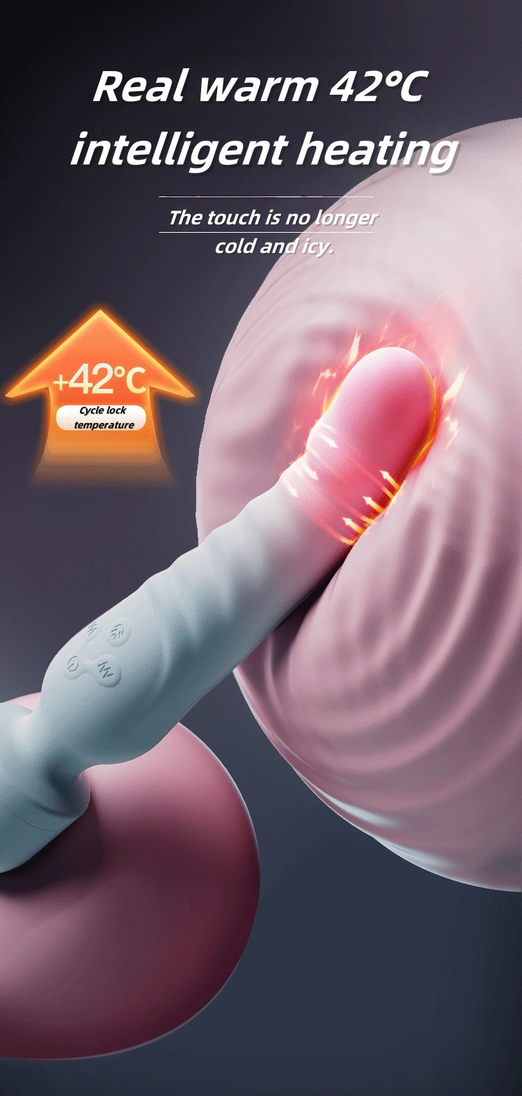 Antarctic dual-head vibration heating woman sex machine