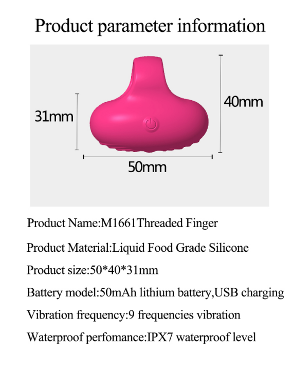 Spiral finger vibrator, portable and compact