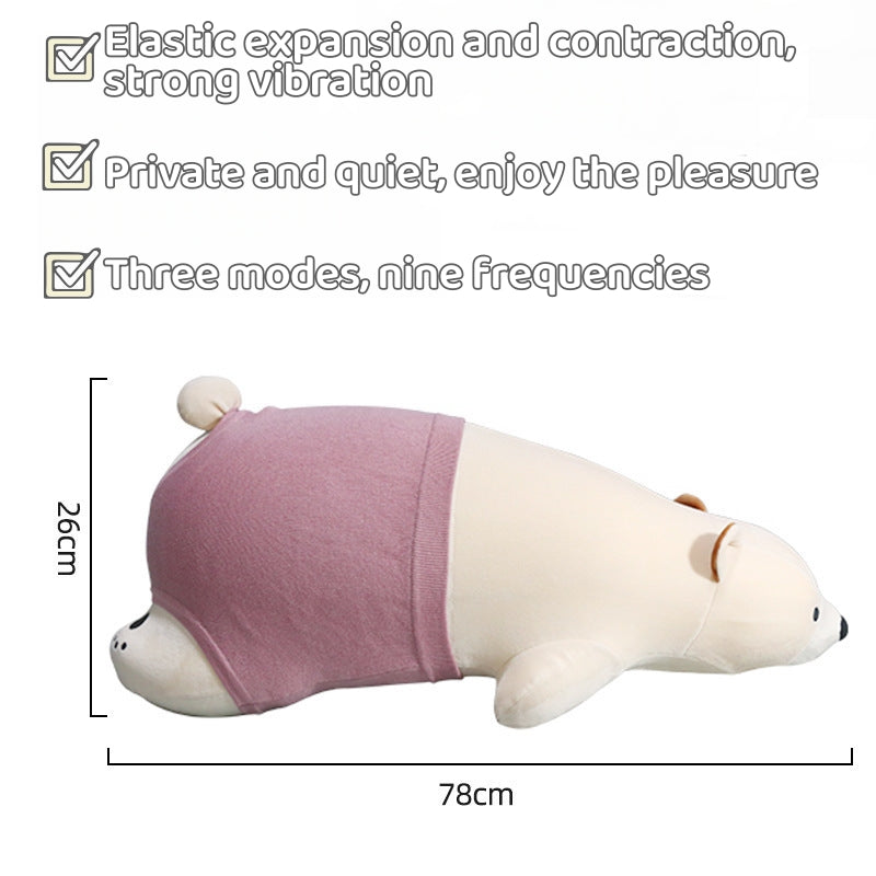 Simulated penis automatically retractable toy Cute Bear