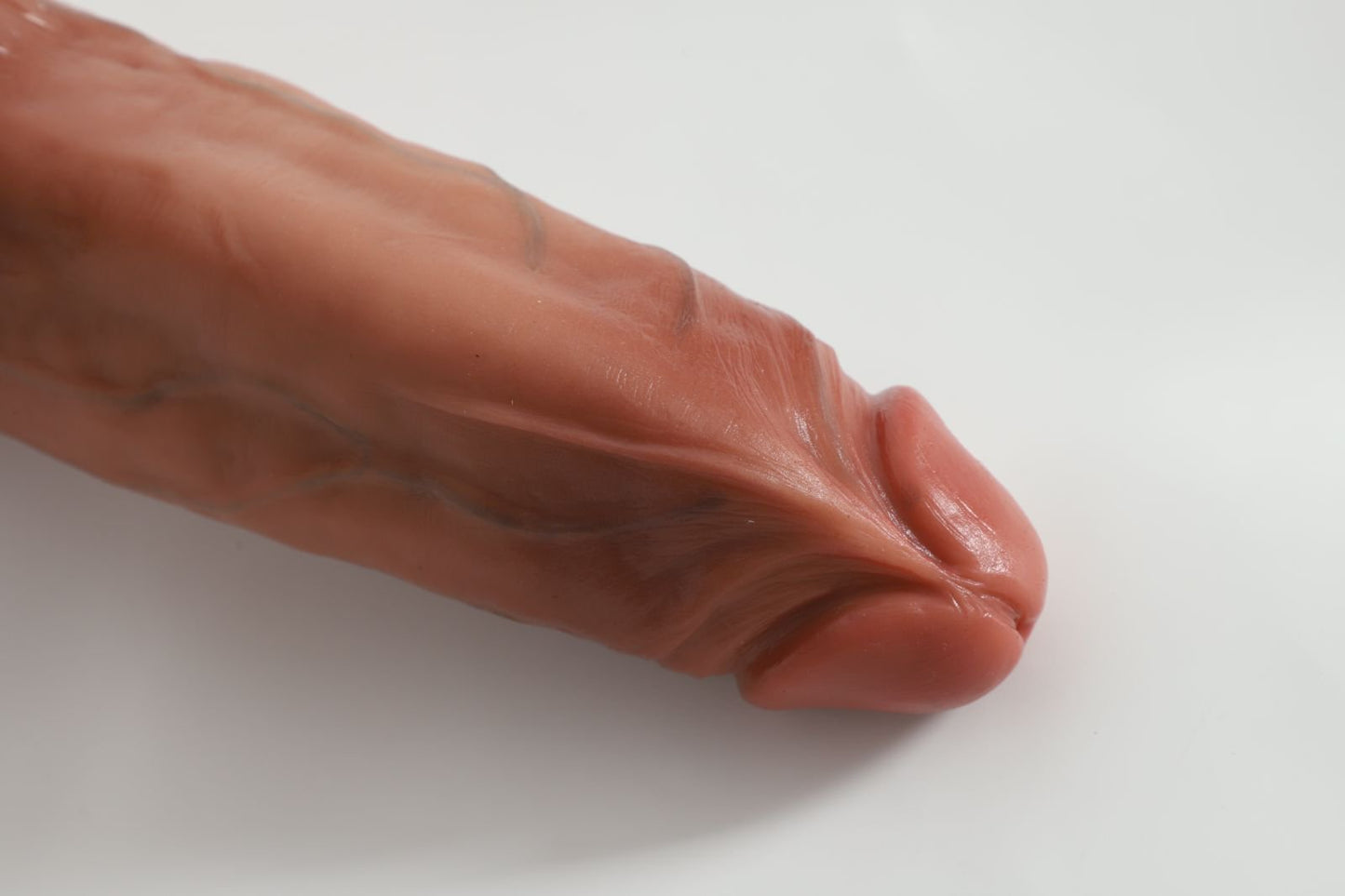 Super soft liquid silicone double egg-shaped realistic dildo