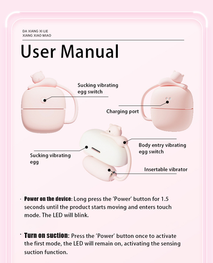 Elephant Small Meow Series Earphones Meow Jump Egg