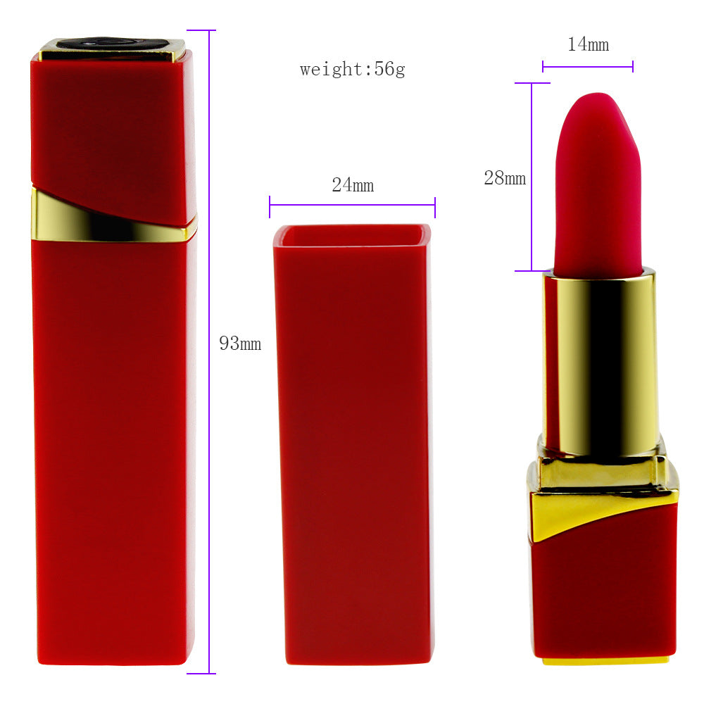 Lipstick-shaped vibrating massager, small and affordable female masturbator