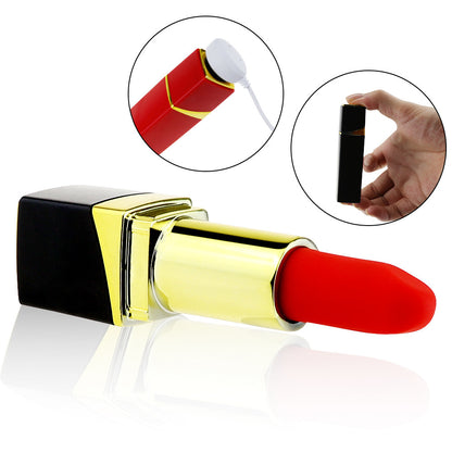 Lipstick-shaped vibrating massager, small and affordable female masturbator