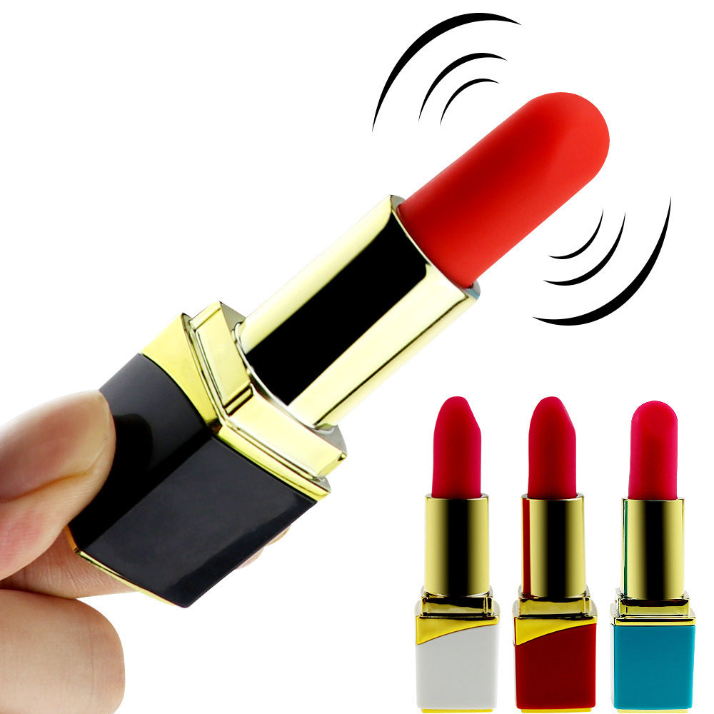 Lipstick-shaped vibrating massager, small and affordable female masturbator