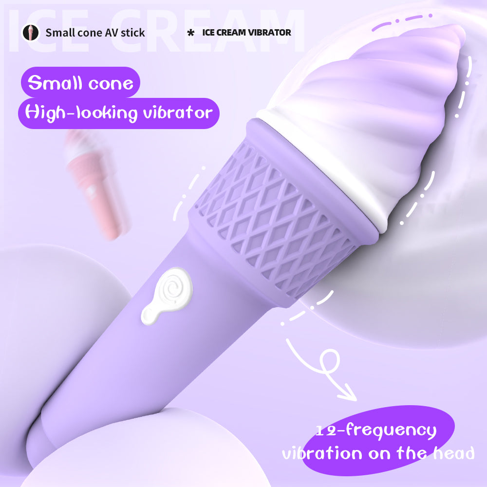 Ice cream cone clitoral massage vibrator masturbator