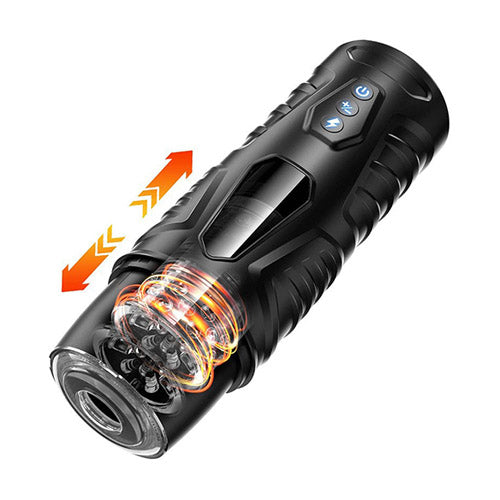 Electric fully automatic telescopic rotating male masturbator