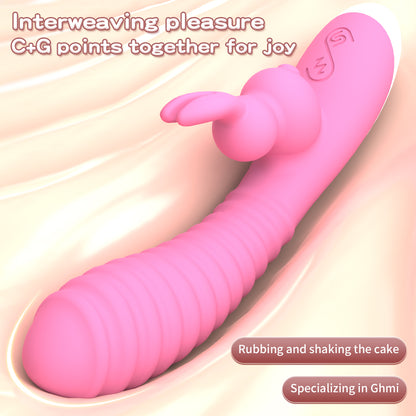 Adult vibrator, couple's masturbation device