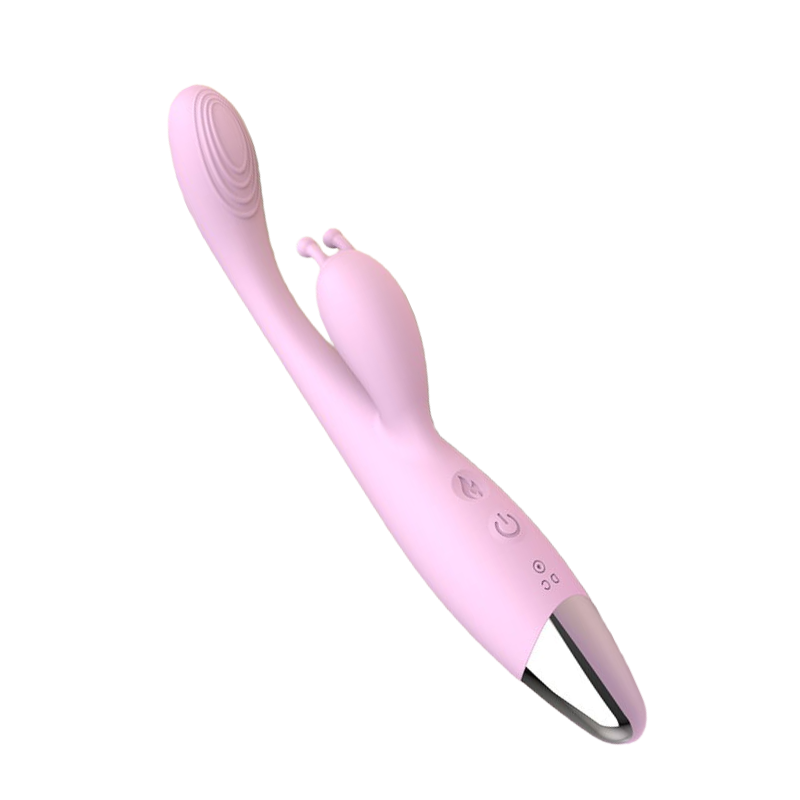 Heated vibrating dildo for women, double-headed massager