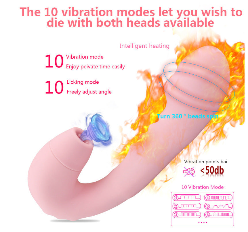 Vibrating breast suction and rotating massage female masturbator