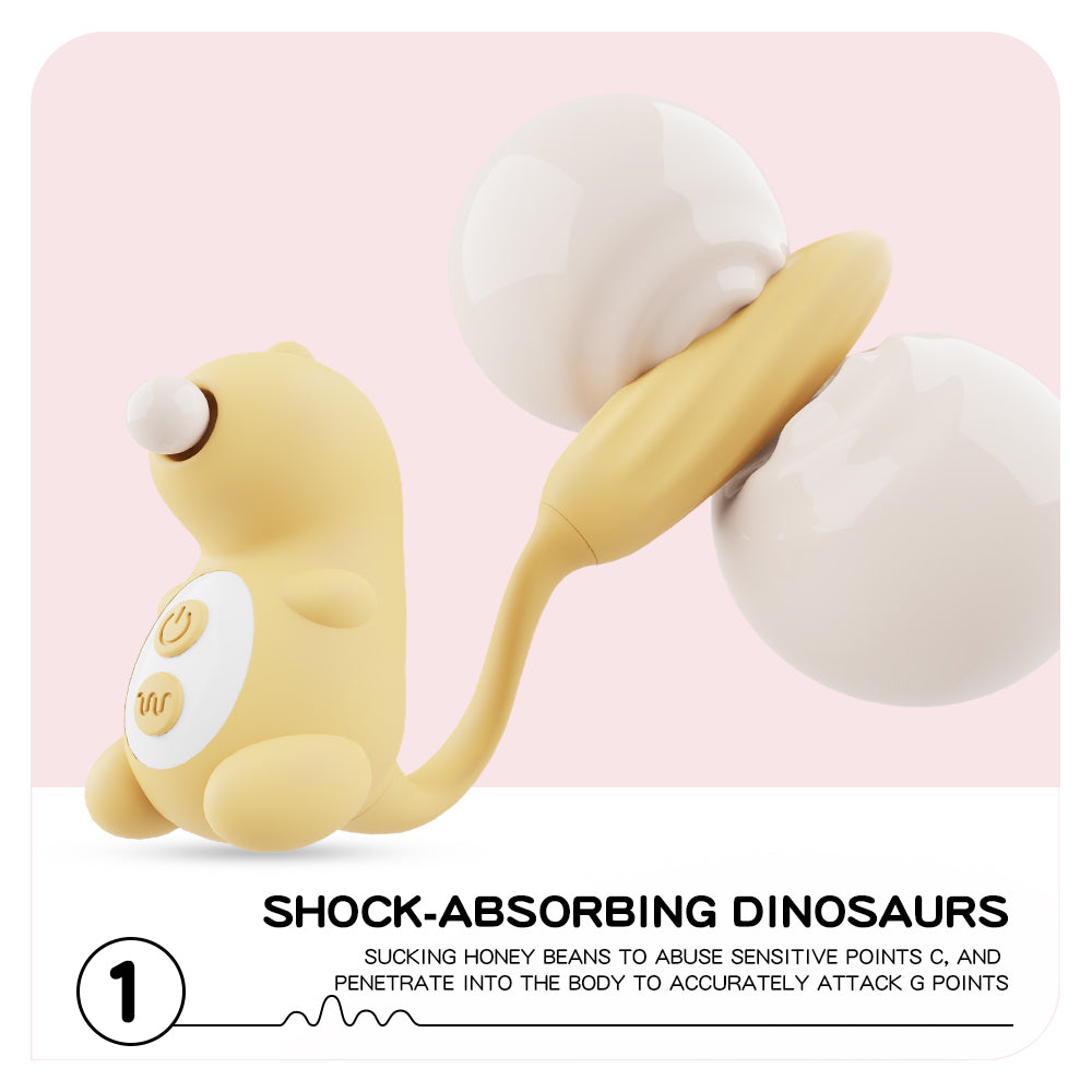 Little dinosaur vibrating egg, adult sex toy, sucking and masturbation vibrator