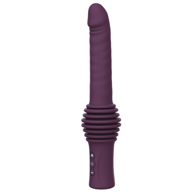 Remote Control Hands-Free Telescopic Vibrating Heating Female Masturbator