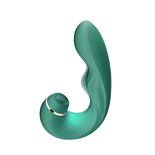 Sucking and patting emerald vibrator women sex machine