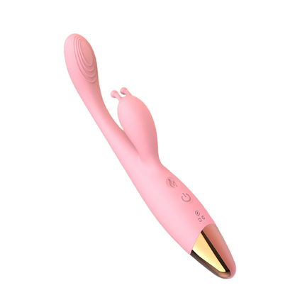 Heated vibrating dildo for women, double-headed massager