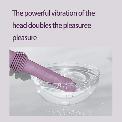 Remote Control Hands-Free Telescopic Vibrating Heating Female Masturbator