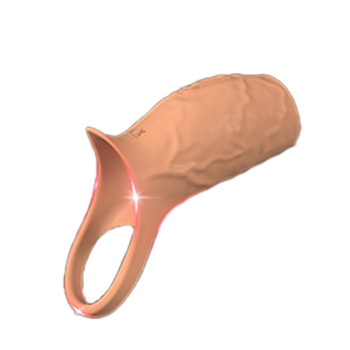 Vibrating single-ring penile sleeve