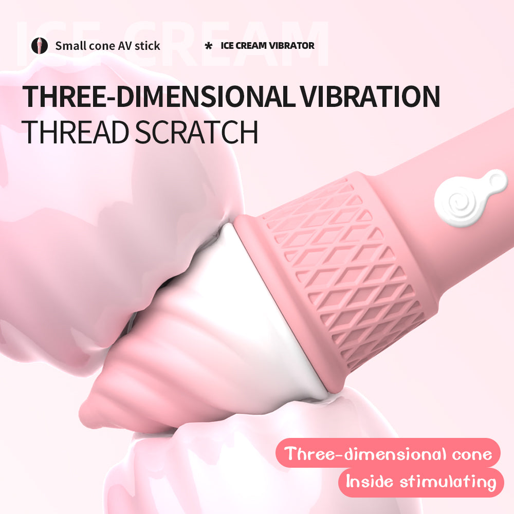 Ice cream cone clitoral massage vibrator masturbator