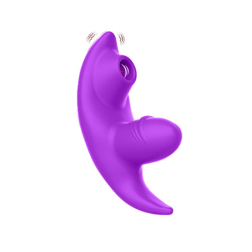 Tongue licking brush vibration wearable vibrator female masturbator