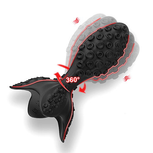 Remote-controlled rotating vibrating anal plug