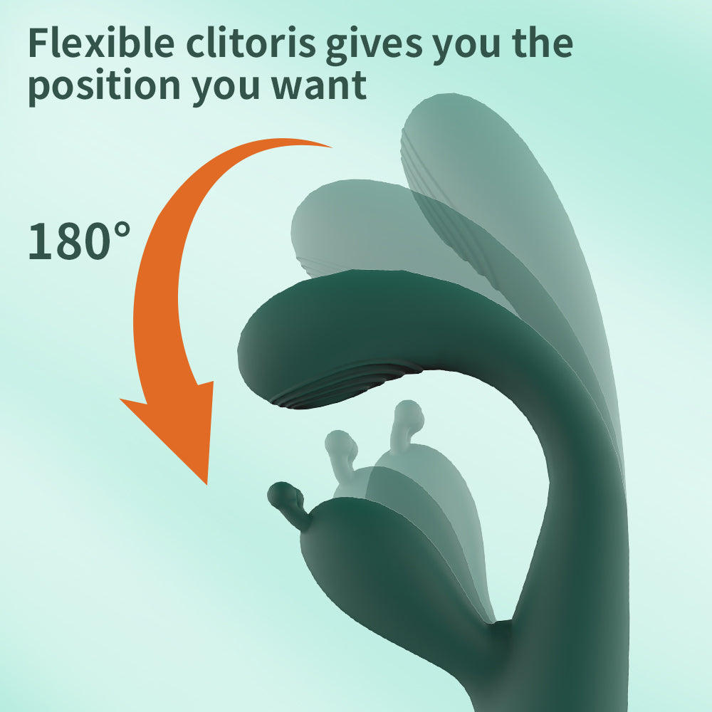 Heated vibrating dildo for women, double-headed massager