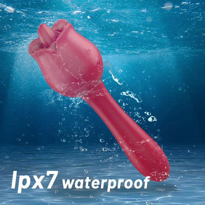 Rose toy licking tongue rose vibrator