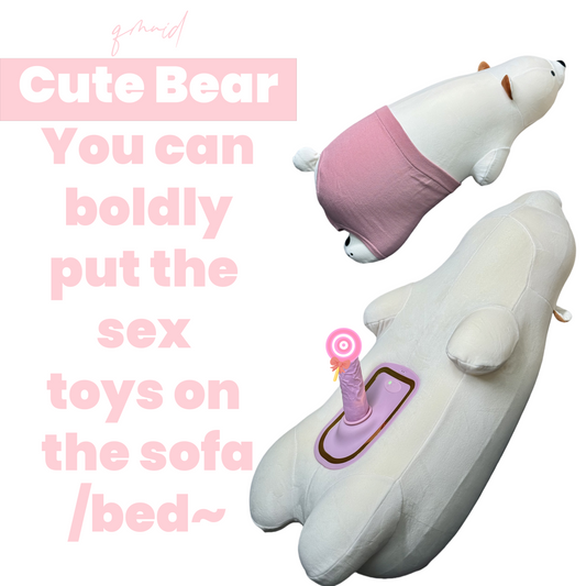 Simulated penis automatically retractable toy Cute Bear