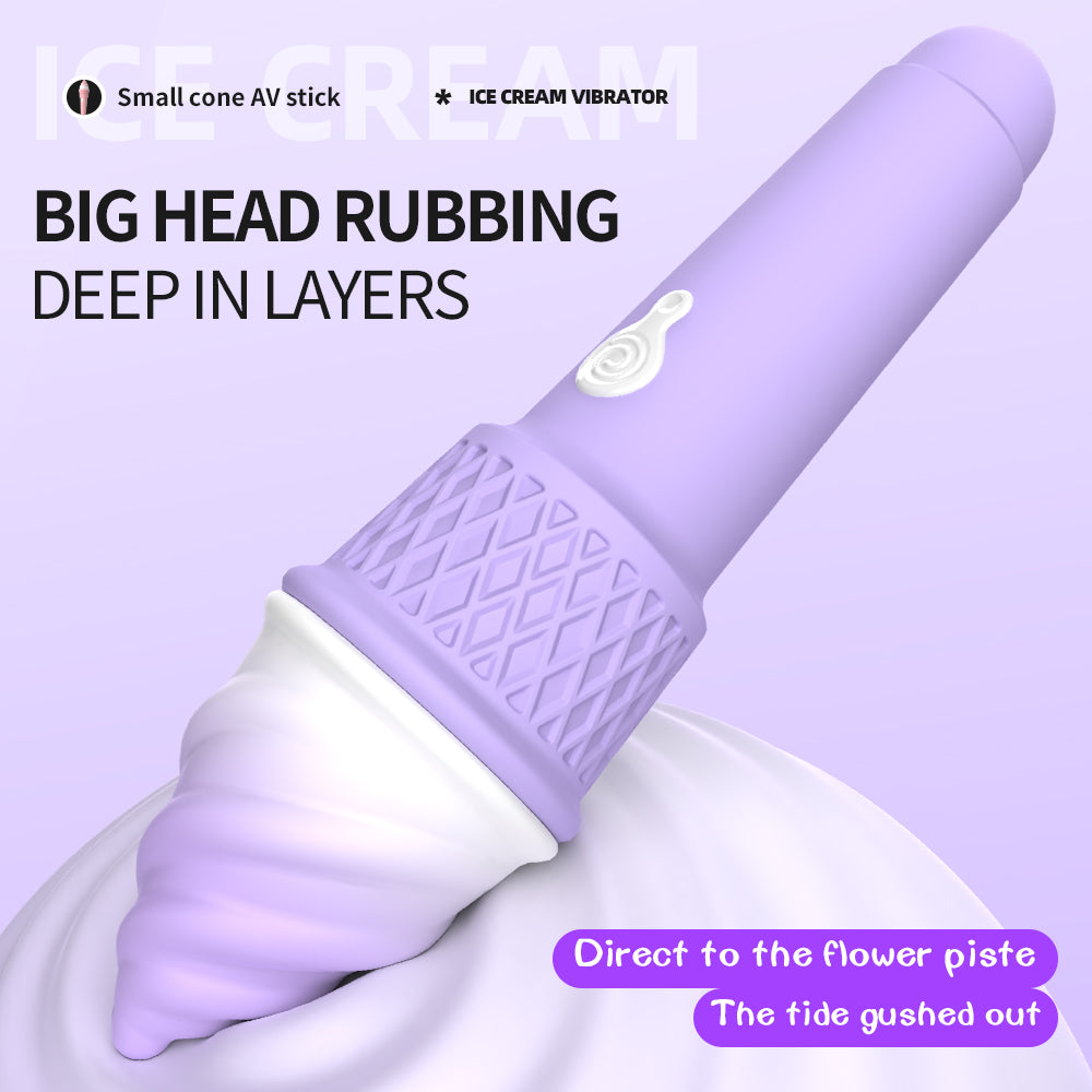Ice cream cone clitoral massage vibrator masturbator
