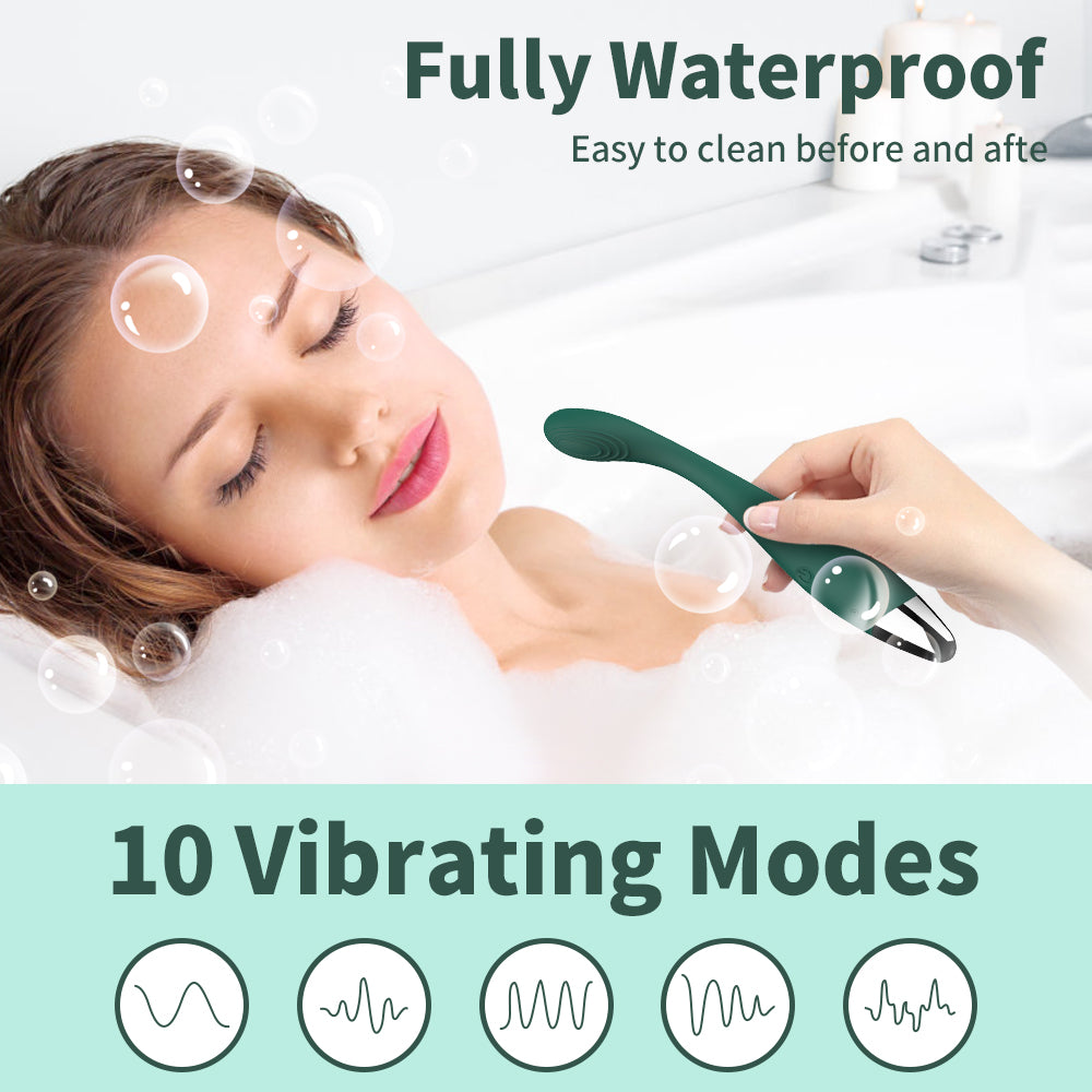 Heated vibrating dildo for women, double-headed massager