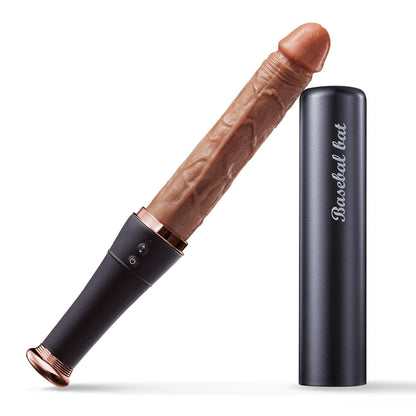 Baseball telescopic vibration heating tongue licking penis automatic insertion vibrator
