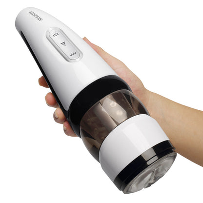 Catrina IV airplane cup automatic telescoping rotating male masturbation device.