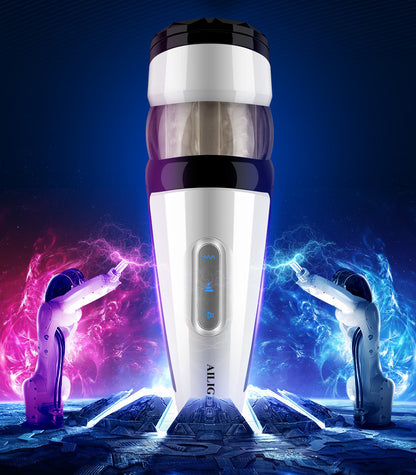 Catrina IV airplane cup automatic telescoping rotating male masturbation device.