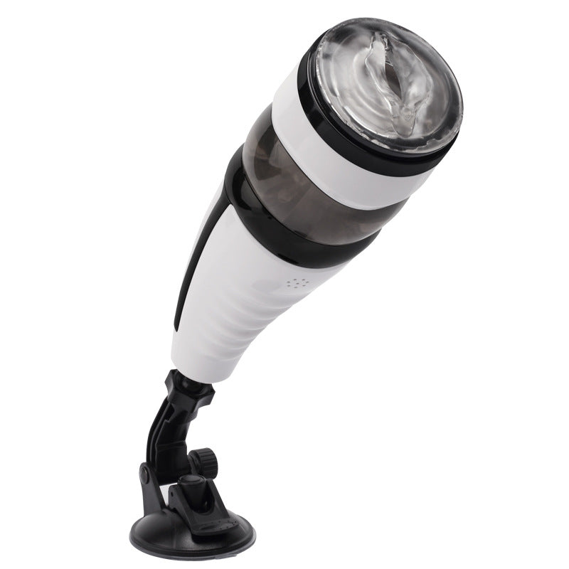 Catrina IV airplane cup automatic telescoping rotating male masturbation device.