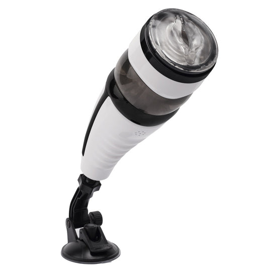 Catrina IV airplane cup automatic telescoping rotating male masturbation device.