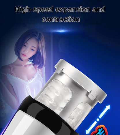 Catrina IV airplane cup automatic telescoping rotating male masturbation device.