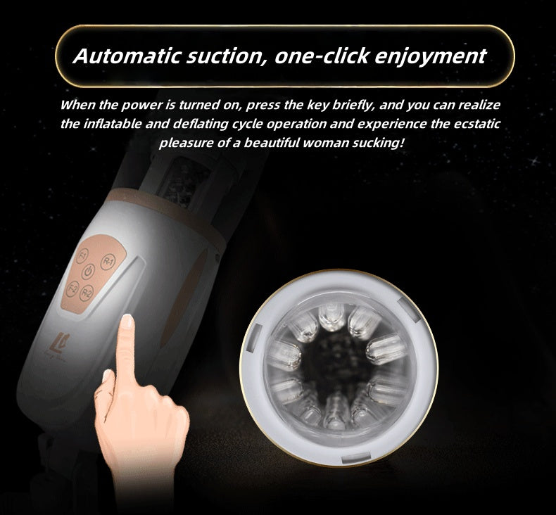Airbag piston fully automatic insertion and telescopic clip sucking male masturbator Sex toy airplane cup