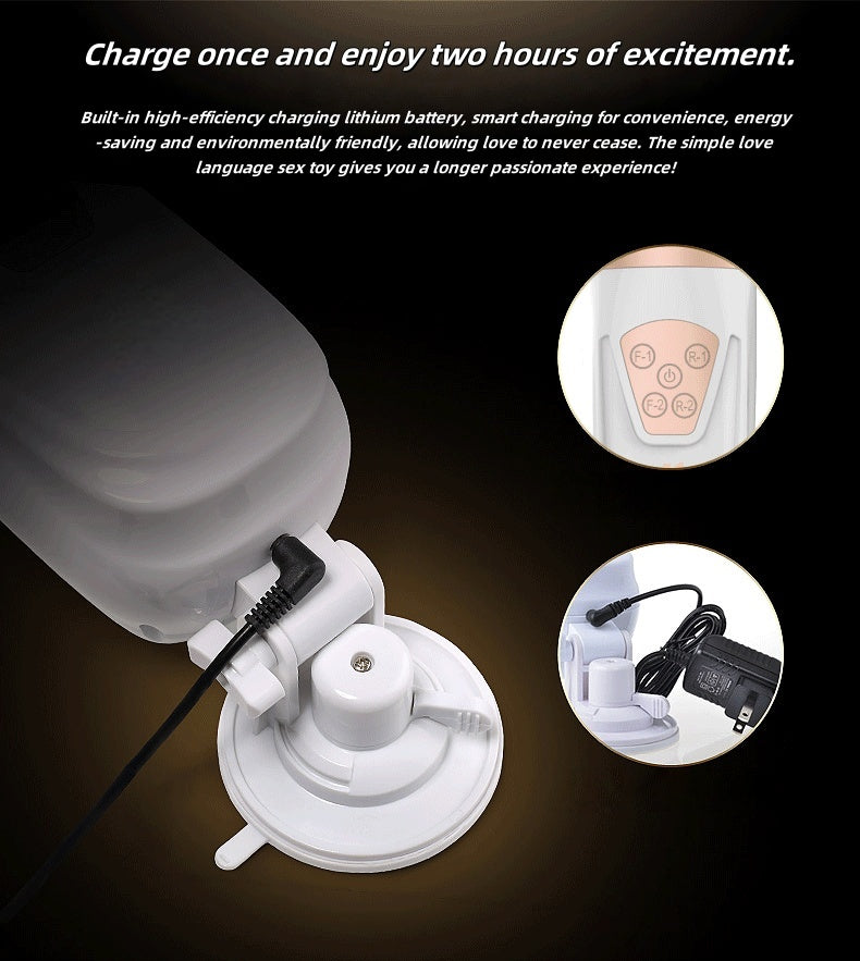 Airbag piston fully automatic insertion and telescopic clip sucking male masturbator Sex toy airplane cup