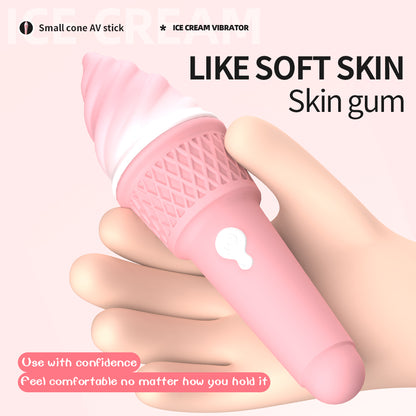 Ice cream cone clitoral massage vibrator masturbator