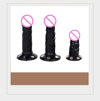 Phallic butt plug wearing pants