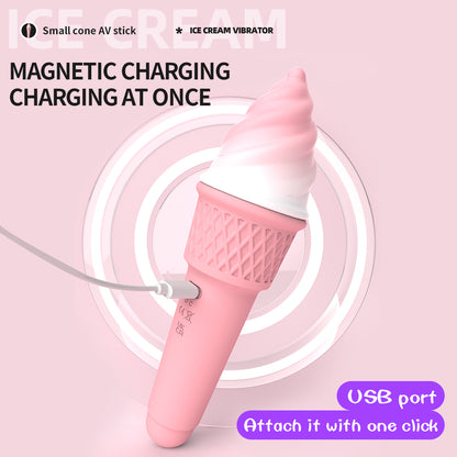 Ice cream cone clitoral massage vibrator masturbator