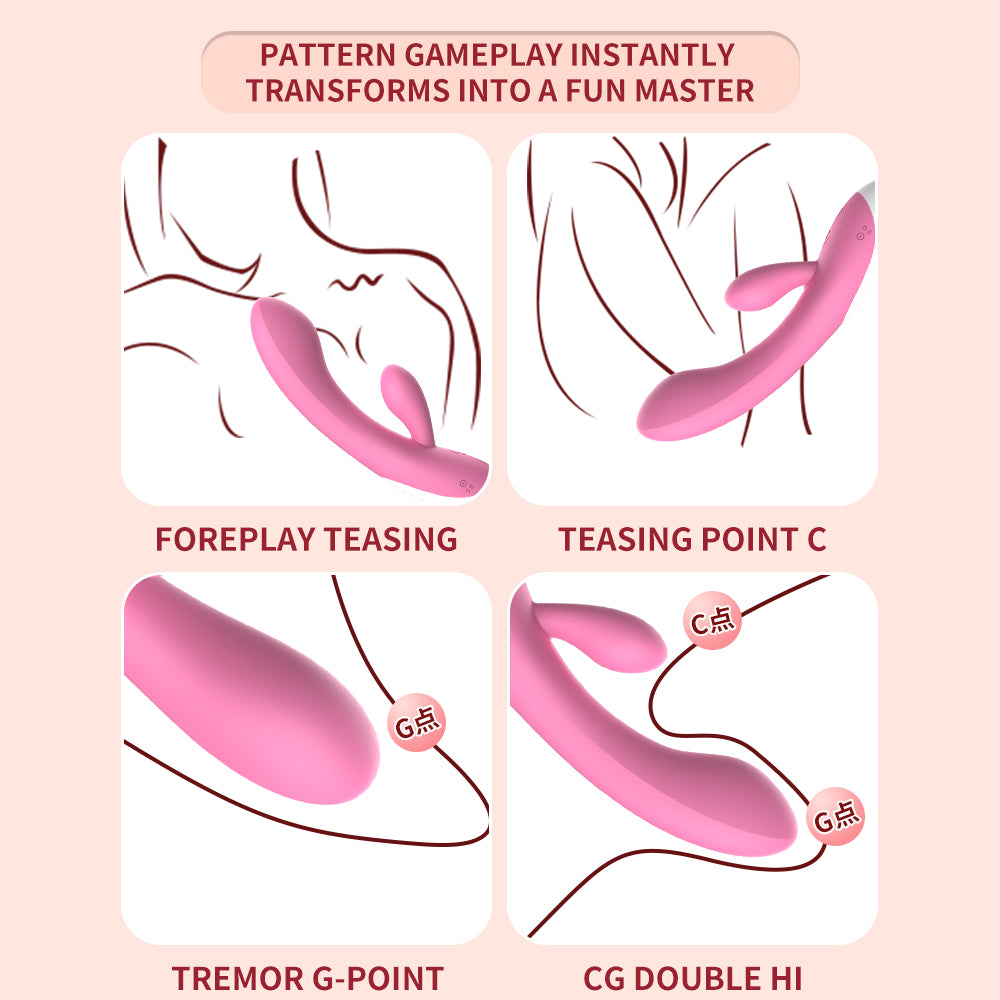 Variable frequency vibrating dildo, silent, instant orgasm, female masturbation device