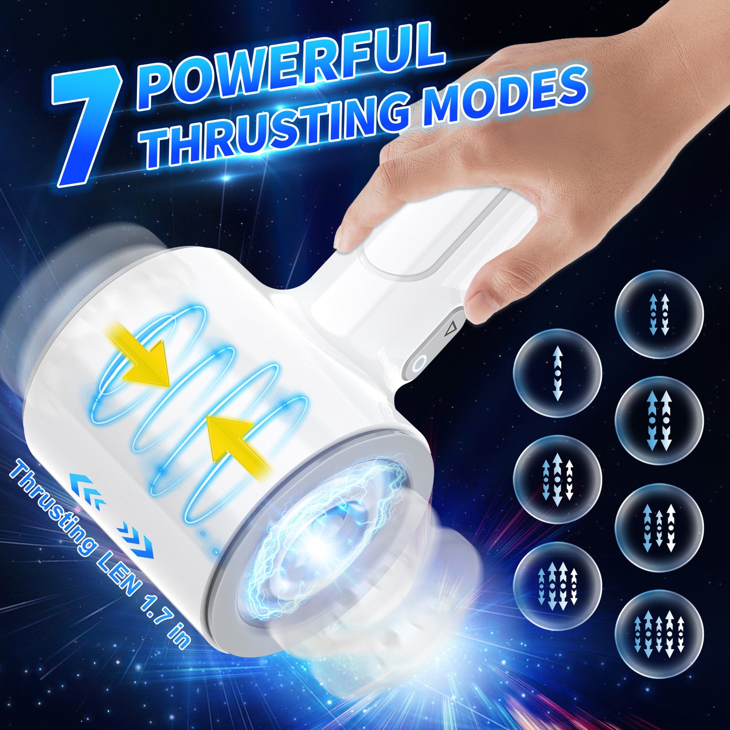 Electric sex toys, fully automatic retractable, for adults, for male orgasm training and masturbation