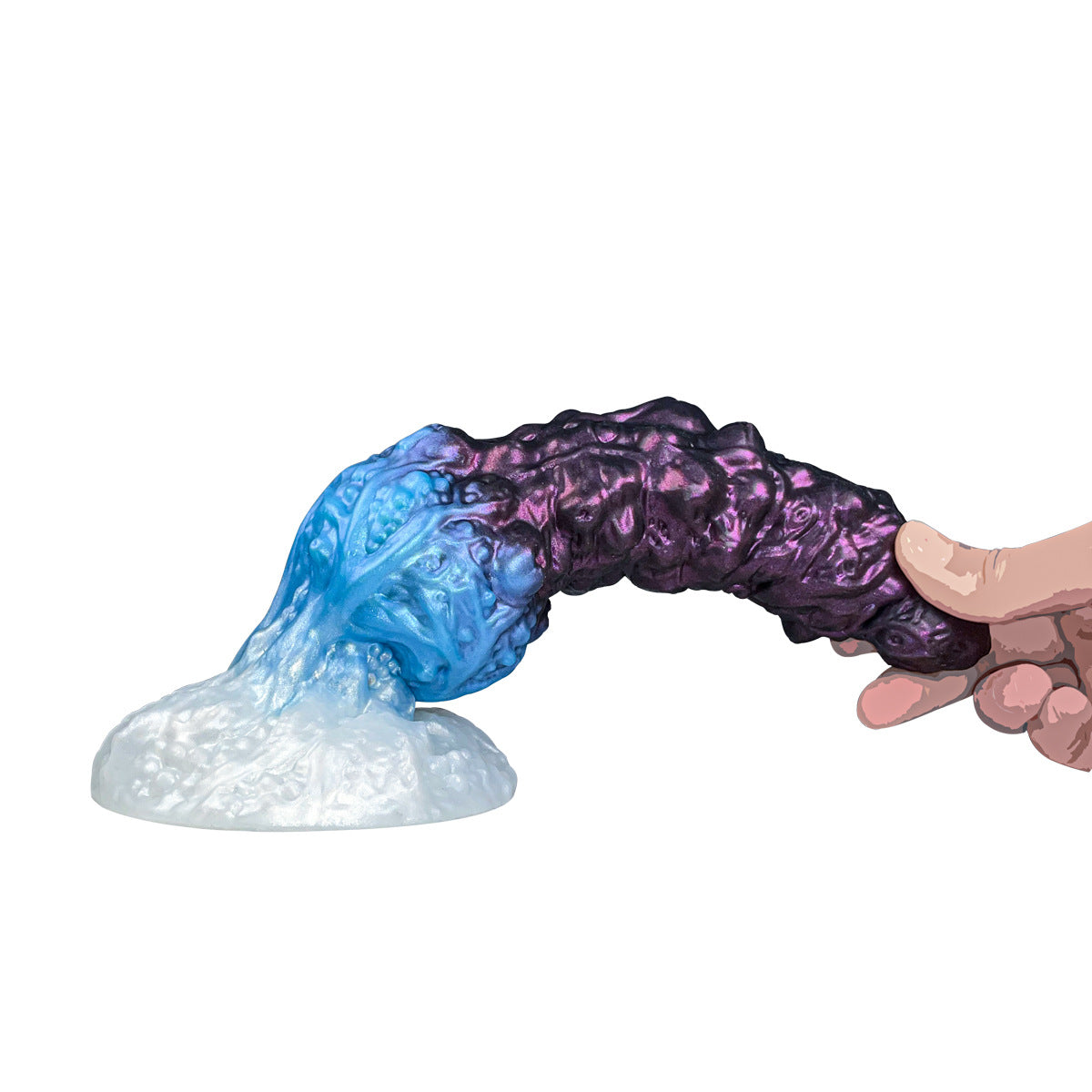 Odd-shaped silicone anal tentacles masturbation dildo
