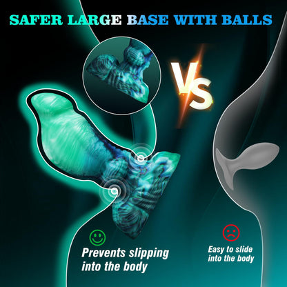 Colored silicone anal plugs, alien animal dildos