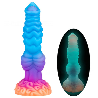 Automatic telescopic vibrating dildo, G-spot massager, electric masturbator.