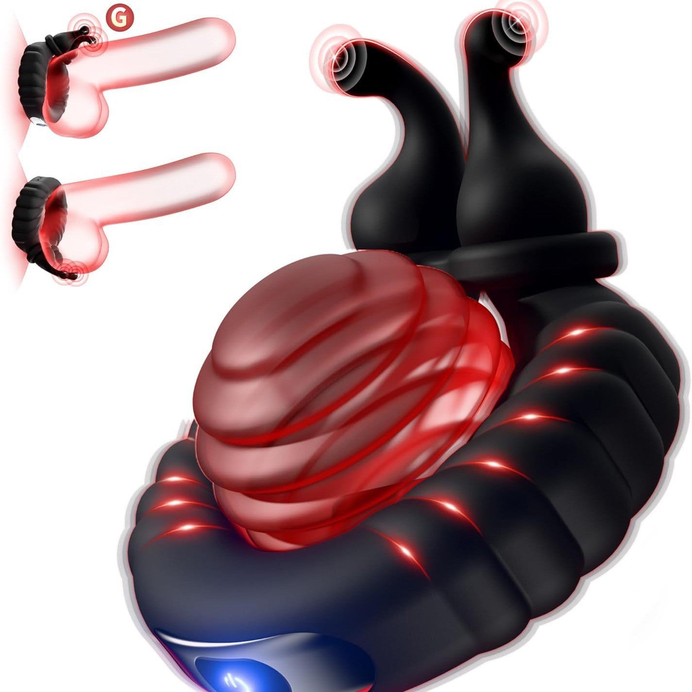 Men's snail vibrating lock sperm ring