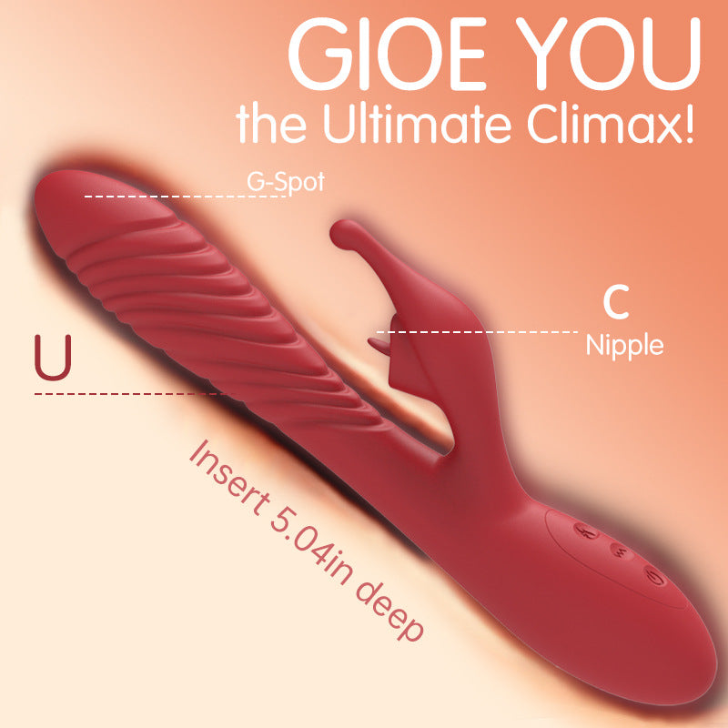 Vibrator retractable stick tongue licking clitoris G-spot masturbator