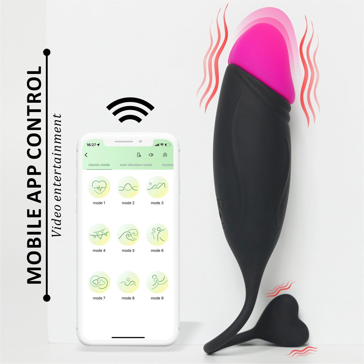 Color matching vibrating egg APP remote control vibration anal plug masturbator