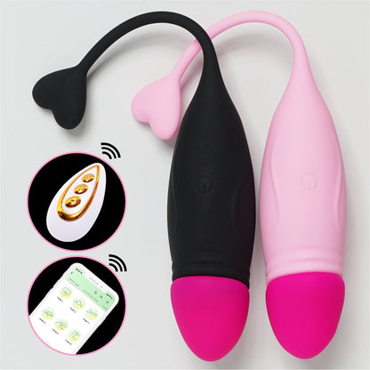 Color matching vibrating egg APP remote control vibration anal plug masturbator