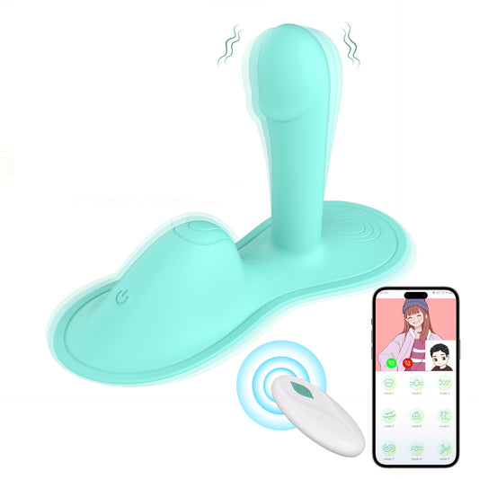 APP remote control wearable vibrating egg female anal plug masturbator cushion